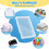 4 Pack A4 File Box Paper Storage Rack Document Protector for Magazines, Scrapbooks, Office School Supplies 5