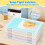 4 Pack A4 File Box Paper Storage Rack Document Protector for Magazines, Scrapbooks, Office School Supplies 6