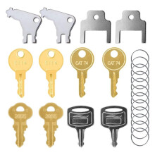 12 Pack Universal Paper Towel Dispenser Keys, Replacement Key Set for Janitor Bobrick Cat 74, E114, Kimberly Clark