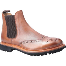 (11 UK, Brown) Cotswold Mens Siddington Commando Elasticated Leather Dress Boot