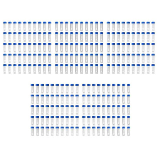 1000Pcs 5Ml Plastic Graduated Vial Storage Container Test Tubes with Screw Caps