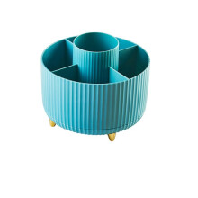 Desk Pencil Pen Holder 360 Rotating Pencil Organizers for Desk Storage Stationery Supplies Organizer Pencil Cup -