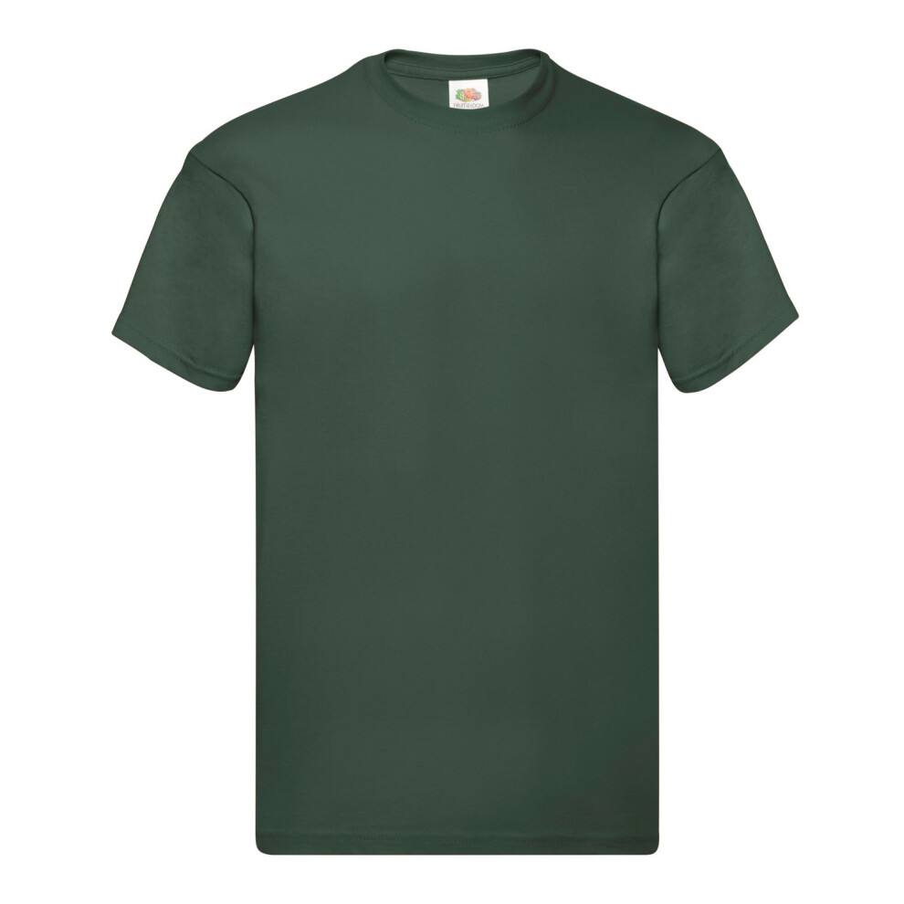 Fruit Of The Loom (S, Bottle Green) Mens Original T-Shirt