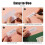200 Pcs File Folder Tabs and 200 Pcs 2 Inch Hanging File Inserts Labels, Plastic Files Folder Tabs for Hanging Folders 2