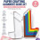 Paper Crafting Alignment Guide Set with Case, 7 Pcs Color Coded Size Tabs for Card Making 8