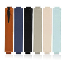 6 Pcs Adjustable Pen Holder Elastic Band Pencil Pouch Colorful PU Leather Pen Sleeve Journal Pencil Holder
