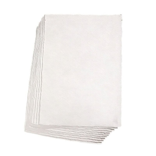 20 Folhas de Papel para Aquarela 6x8 Polegadas, Papel de Algodão com Borda Deckled, Papel Artesanal Texturizado para Pintura e Artesanato