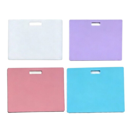 Erasable Note Silicone Notepad Set, Vertical & Horizontal Reusable ID Card Reel Clipboard (4pcs Mix) Horizontal Styles