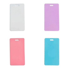 Erasable Note Silicone Notepad Set, Vertical & Horizontal Reusable ID Card Reel Clipboard (4pcs Mix) Vertical Styles