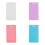Erasable Note Silicone Notepad Set, Vertical & Horizontal Reusable ID Card Reel Clipboard (4pcs Mix) Vertical Styles 1