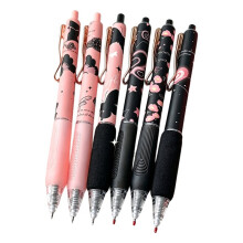 Set de Plumas de Gel Mariposa 6 Piezas 0.5mm Tinta Negra Punta de Secado Rápido Plumas Kawaii para Regalos de Papelería de Notas Escolares