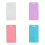 Erasable Note Silicone Notepad Set, Vertical & Horizontal Reusable ID Card Reel Clipboard (4pcs Mix) Horizontal Styles 8