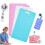 Erasable Note Silicone Notepad Set, Vertical & Horizontal Reusable ID Card Reel Clipboard (4pcs Mix) Vertical Styles 2