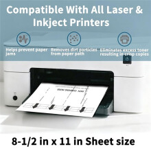20Pack Printer Cleaning Sheets for Enhanced Print Quality and Maintenance, for Multiple Devices