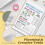 3Pcs Metal Planner Stencil Bookmark for Bullet Journal Planner Ruler Record Templates for DIY 5