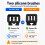 5Pack Hotend Nozzle Kit with 0.2/0.4/0.4/0.6/0.8MM for  H2D/H2S/H2C Combo/X2D/P2S/A1/A1mini 3D Printer 2
