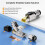 6Pack Tool Free Shielded RJ45 Cat 8, Cat8 Field Termination Plug, Cat8 Connector, Cat8 Plug 8