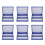 6X Royal  Plastic Rectangle Hold 100 Microslide Slide Microscope Box 1