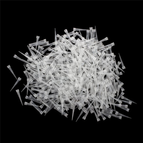 Laboratory Clear White 10UL Lab Liquid Pipette Pipettor Tips 3000 Pcs 1