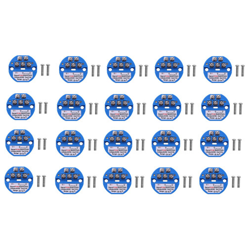 20X RTD PT100 Temperature Transmitter DC24V Minus 50 - 100 Degree Output 0-10V