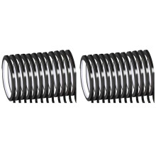 Whiteboard Krijtstreeptape 24 Rollen 1/8 Inch Dun Wit Bord Droog Uitwisbare Rastertape (Zwart)