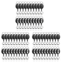 Confezione da 60 Bobine per Badge Porta Badge Identificativo Retrattile con Moschettone, Clip per Bobina per Badge Resistente e Portachiavi per