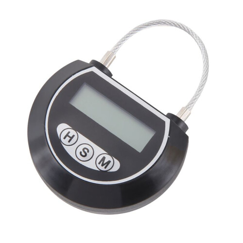 3X Electronic  Lock Timer Lock Container Multi Function  Lock Bin for Toys Black 2
