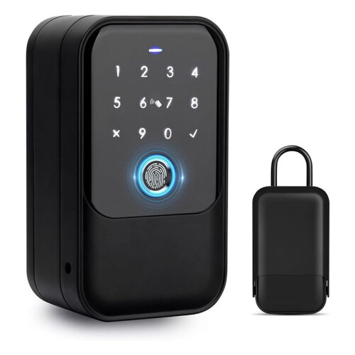 5X  Key Lock Box, Fingerprint, Control, Key, Password, Access Card,  Unlock, Office Security 1