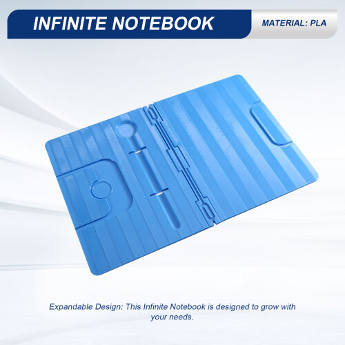 Infinite Notebook: Expandable, Reusable with Pen Compartment, Ideal for Work& School 1