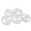 Adaptador Universal de Vinil de 45 RPM para Toca-Discos de Vinil de 7 Polegadas (Branco), Conjunto de 5 Peças 4