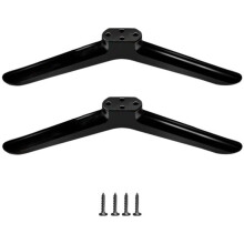 Universal TV Base Stand Legs with Non-Slip Pads with Screws TV Stand Base Mount 40-Inch Black Television Tabletop Foot