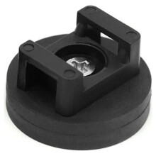 10pcs 22mm Magnetic Base Fixed Cable Tie Holder Saddle Shaped Multipurpose Magnetic Cable Holder with Cable Ties