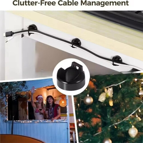 10pcs 22mm Magnetic Base Fixed Cable Tie Holder Saddle Shaped Multipurpose Magnetic Cable Holder with Cable Ties 1