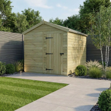 8 x 8 Apex Shed Tanalised (Single Door, No Windows)