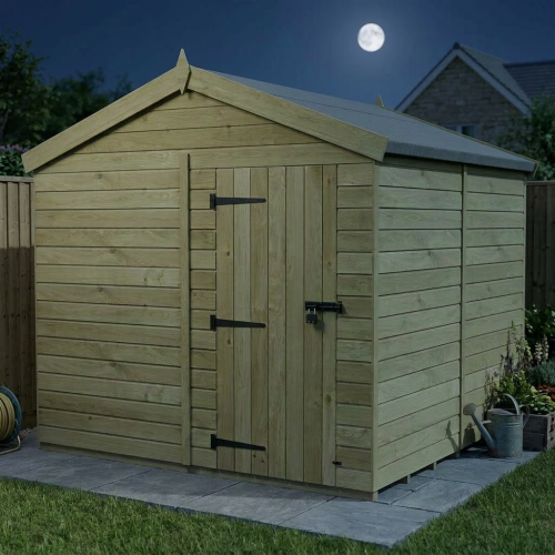 8 x 8 Apex Shed Tanalised (Single Door, No Windows) 2
