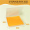 Armazenamento de Papel para Scrapbook de 12x12 Polegadas, Conjunto com 4 Caixas Armazenamento de Arquivos de Plástico, Caixa Organizadora de 7