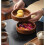 Walnut Plate Solid Wood Round Dessert Plate  Japanese Tableware Stackable Dessert Wooden Tray Tea Tray A 9