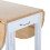3-piece folding bar table set,White 5