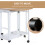 3-piece folding bar table set,White 7