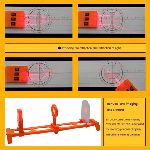 Geometric Optics Physics Experiment Set Experimental Tools Set Equipment Tools Convex Concave Lens Light 1