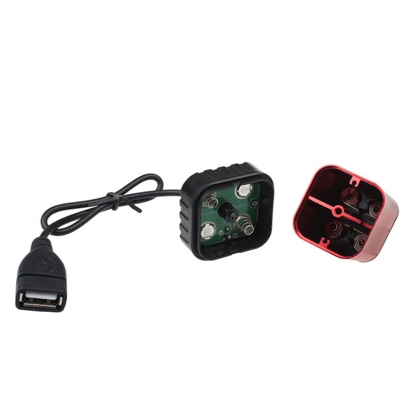 Usb Phone Box 5V Waterproof Storage Box Aluminum Alloy USB Battery Case Holder 4X ...
