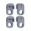 4pcs for  AMS 3D Printer Accessories X1/P1 Series Suitable for AMS Lite Inlet Ceramic Ring Protector E 2