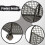 Under Desk Mobile Mesh Rolling File Organizer Cart with Lockable Casters for Small Spaces Black 4