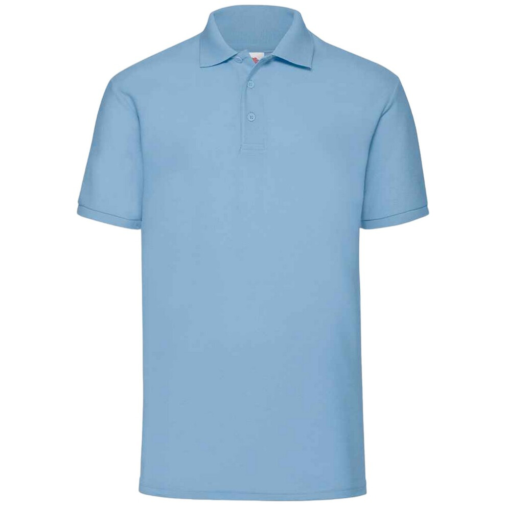 Fruit Of The Loom (3Xl, Sky Blue) Mens 65/35 Polo Shirt