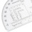 Protractor for Land Navigation, Geographic Coordinate Ruler UTM/MGRS Coordinate Scale, 6" RA Plastic Tool 5