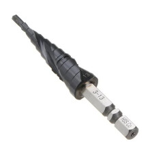 Brocas Escalonadas de Cobalto HSS Co M35 com Haste Hexagonal de 3 A 13 mm para Perfuração de Aço Inoxidável e Ferro