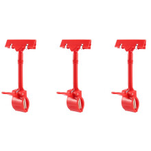 3X Abrazadera Clip Sostenedor de Exposicion de Etiqueta de Precio Tarjeta de Signo de Venta Al Por Menor de Mercancias Rojo