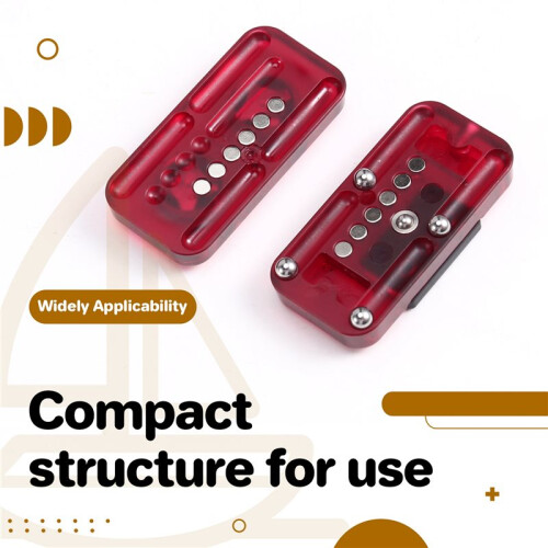 EDC PC Push Slider Mechanical Intensive EDC Decompression Toys Tools Red 2