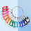 Portable Metal Ring Key Organizer with 40 Spring Hooks & Key Tags with Ring and Label Window 3
