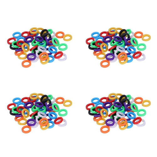 200PCS Small Size ID Identify Key Ring Cap Tag